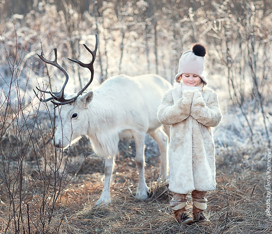 Children And Animals Cuddle In Adorable Photoshoots By Elena Karneeva