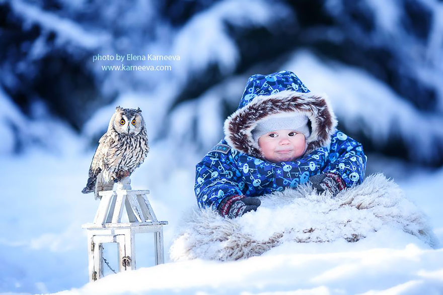 Children And Animals Cuddle In Adorable Photoshoots By Elena Karneeva
