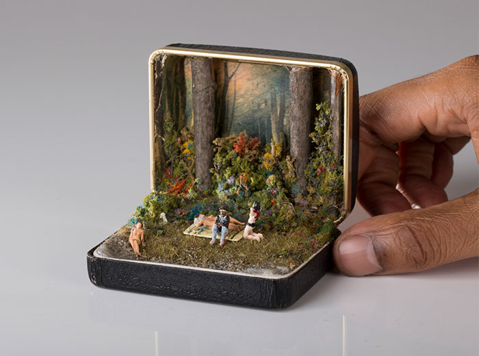 Vintage Ring Boxes Turned Into Detailed Historical Dioramas By Talwst