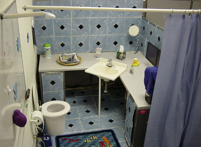 Turn Their Cubicle Into A Bathroom