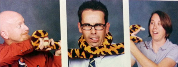 Three Teachers Always Come Up With Something New For Their Yearbook Pictures