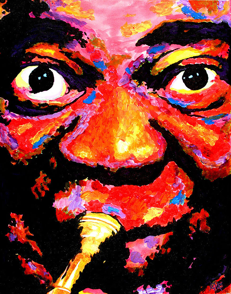 Blind Painter Uses Touch And Texture To Create Incredibly Colorful Paintings Blind Painter Uses Touch And Texture To Create Incredibly Colorful Paintings