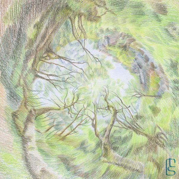 I Draw Panoramic Worlds That Give You A 360 View I Draw Panoramic Worlds That Give You A 360 View