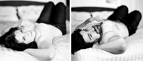 Guy Recreates His Wife's-to-be Photos In Their Engagement Photoshoot