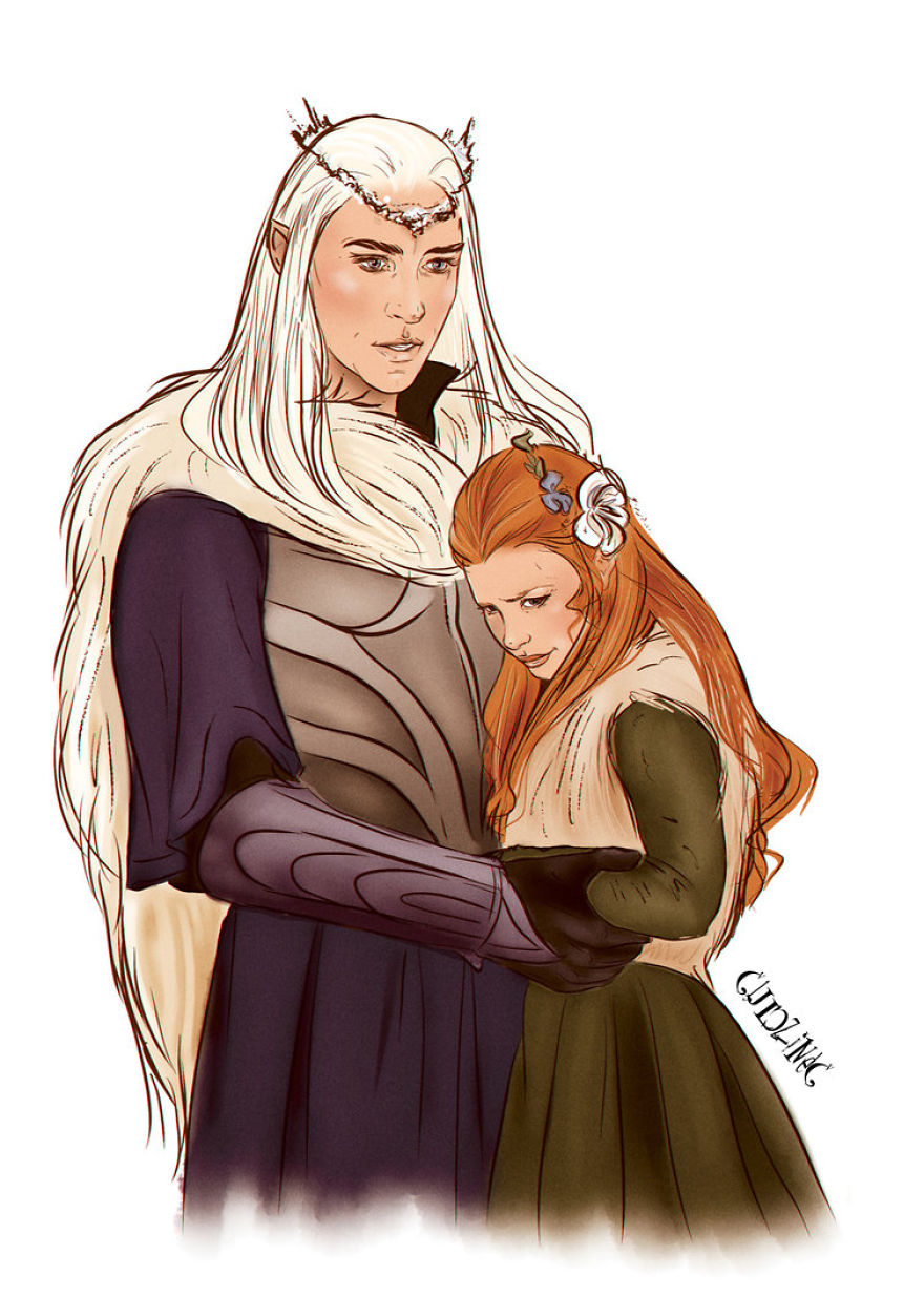 Thanduil And Tauriel (thrandiel) - Arts