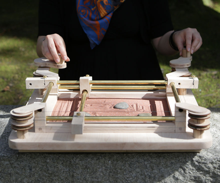 The Xyzen Garden Is Like An Etch-a-sketch For Drawing In Sand