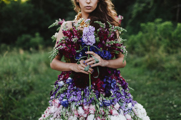 Floral Haute Couture: The Dress Made Of Flowers