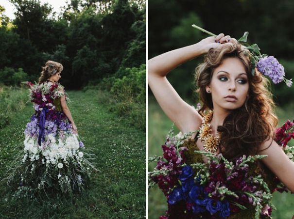 Floral Haute Couture: The Dress Made Of Flowers