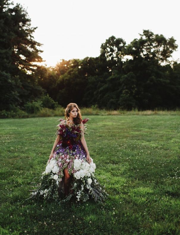 Floral Haute Couture: The Dress Made Of Flowers
