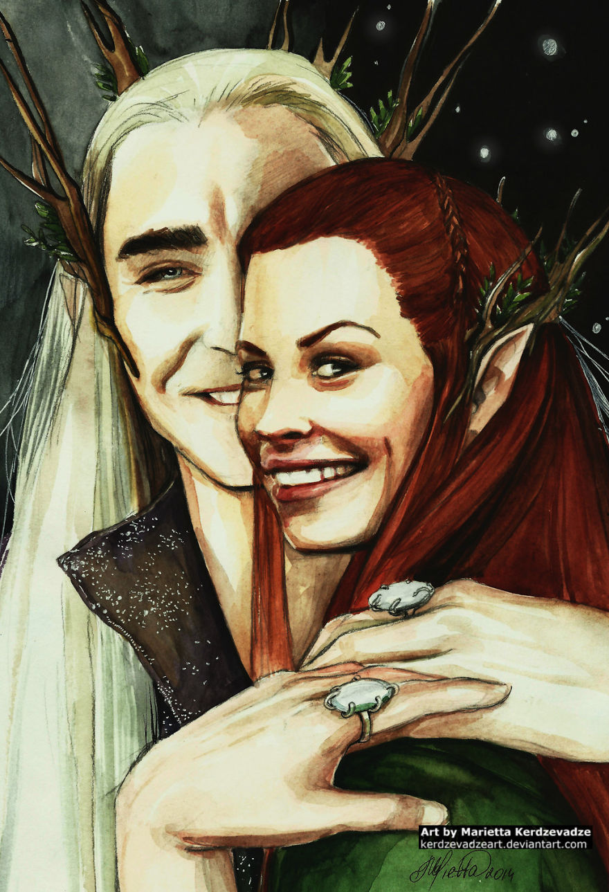 Thanduil And Tauriel (thrandiel) - Arts