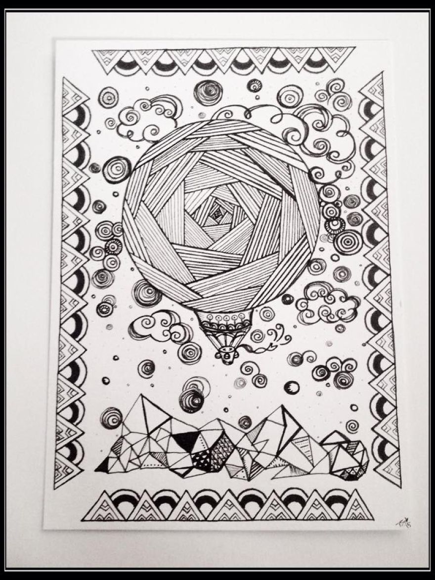 Hot Air Balloon Doodles