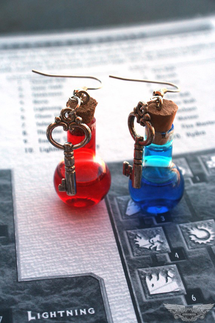 Mana And Health Potion Earrings