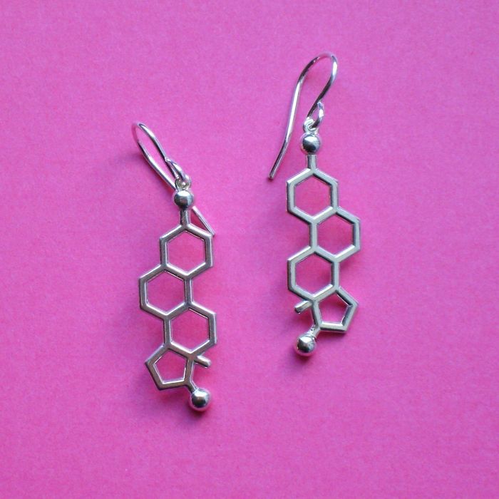 Estrogen Molecule Earings