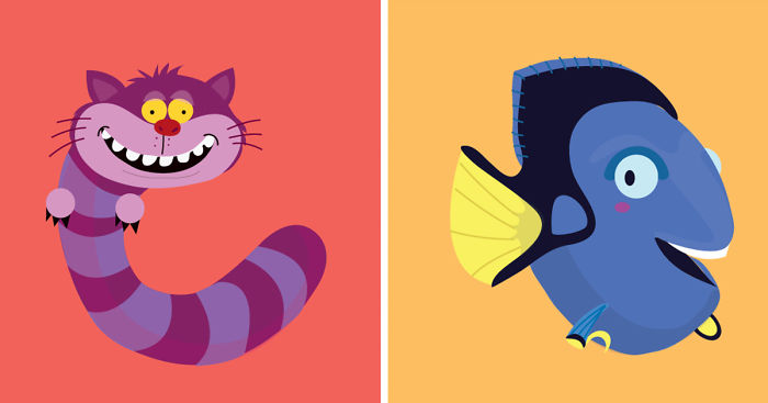 I Made An Illustrated Alphabet Inspired By Animated Characters