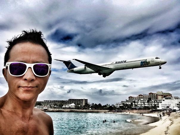 Perfectly Timed Selfie.