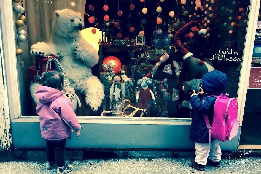 Young Mom Takes Pictures Of The Ordinary Ambience In Their Old French Village