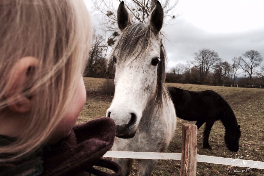 Young Mom Takes Pictures Of The Ordinary Ambience In Their Old French Village