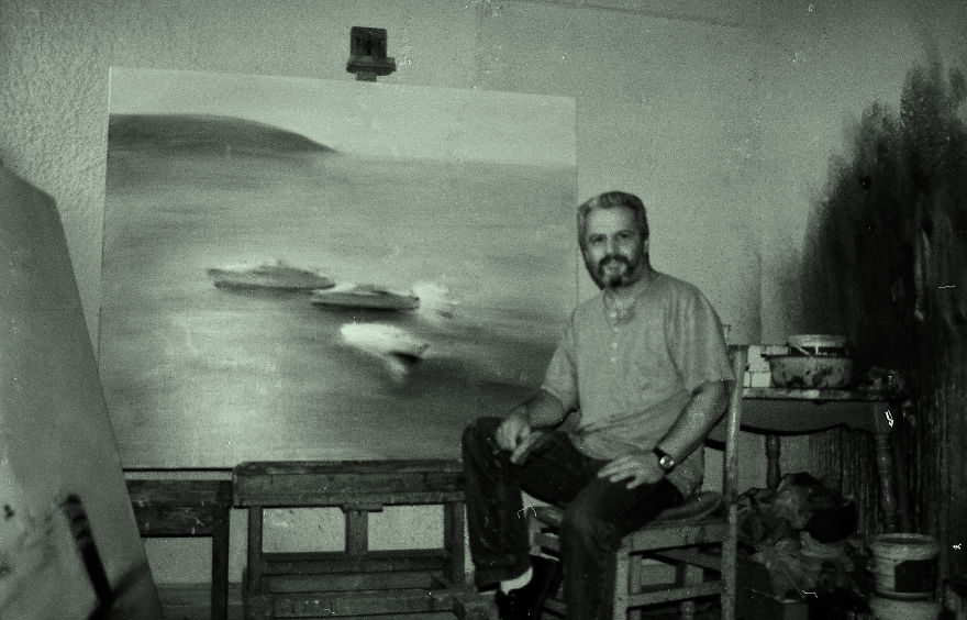 Costas Dais In His Studio - In Larissa - Greece