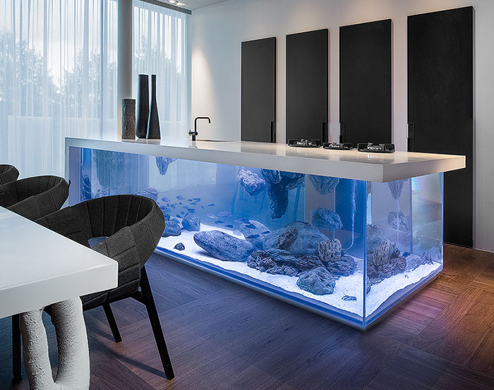 This Kitchen Island Is Also A Giant Aquarium