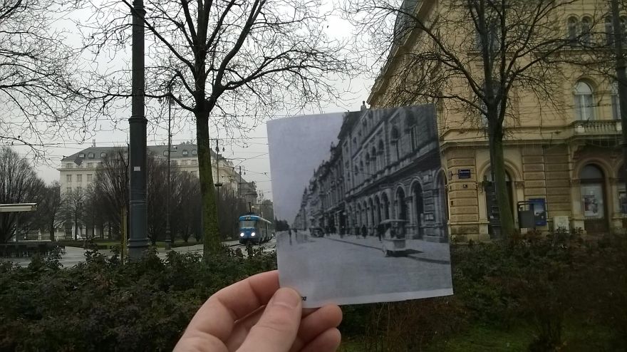 I Combined Historical Croatian Photos With The Places Where They Were Taken Of I Combined Historical Croatian Photos With The Places Where They Were Taken Of