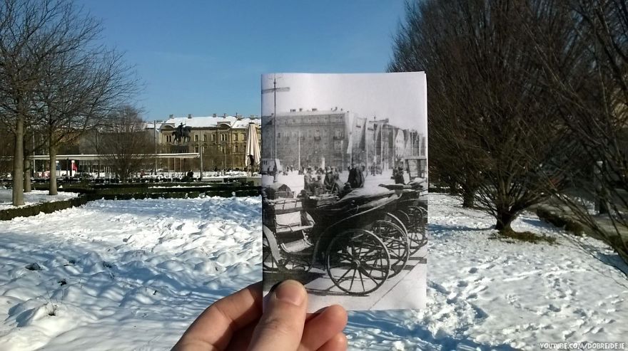 I Combined Historical Croatian Photos With The Places Where They Were Taken Of I Combined Historical Croatian Photos With The Places Where They Were Taken Of