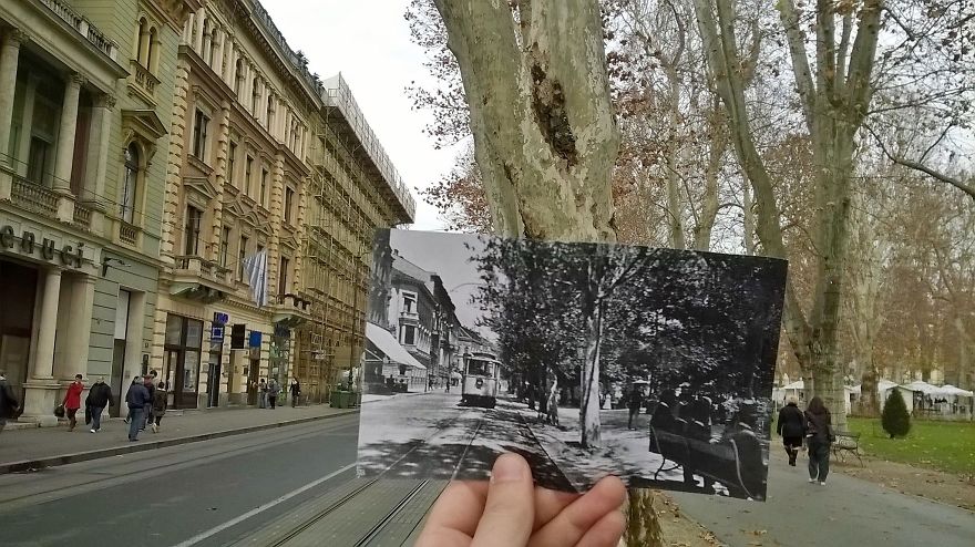 I Combined Historical Croatian Photos With The Places Where They Were Taken Of I Combined Historical Croatian Photos With The Places Where They Were Taken Of