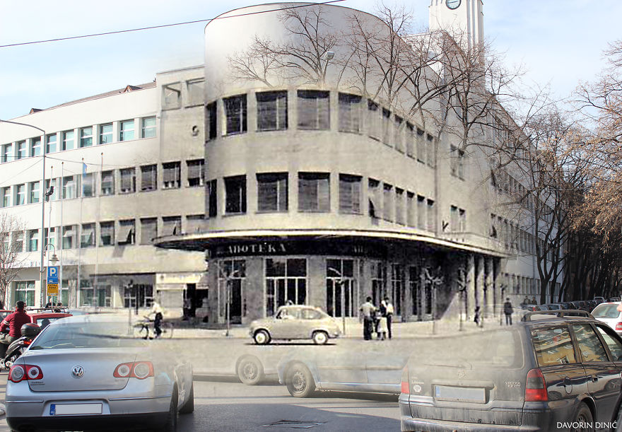 I Combined Old And New Photos Of Serbian Streets To Bring History To Life