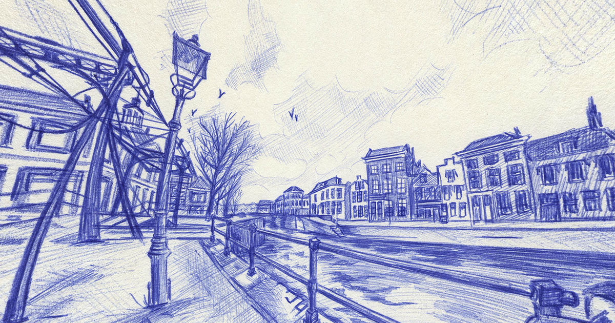 Панорама рисунок карандашом