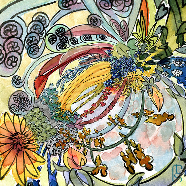 I Draw Panoramic Worlds That Give You A 360 View I Draw Panoramic Worlds That Give You A 360 View