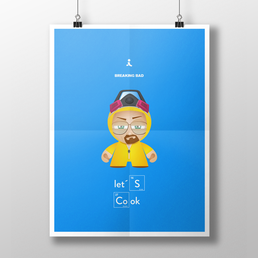 Cartoonish Illustrations Of Pop Culture Icons