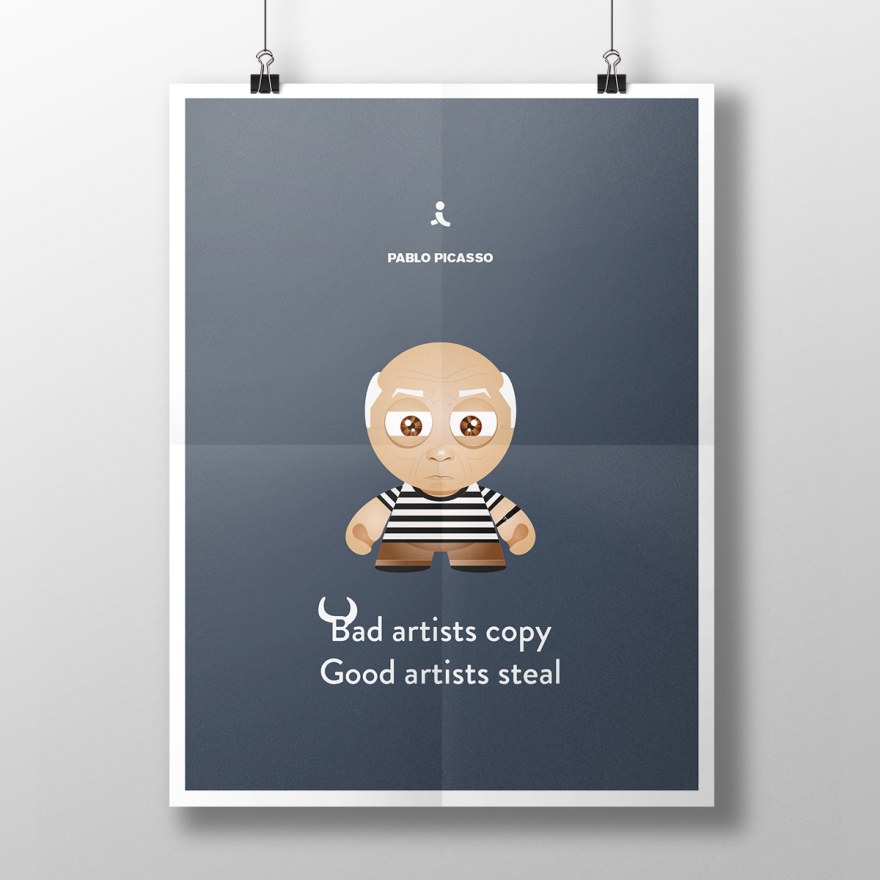 Cartoonish Illustrations Of Pop Culture Icons