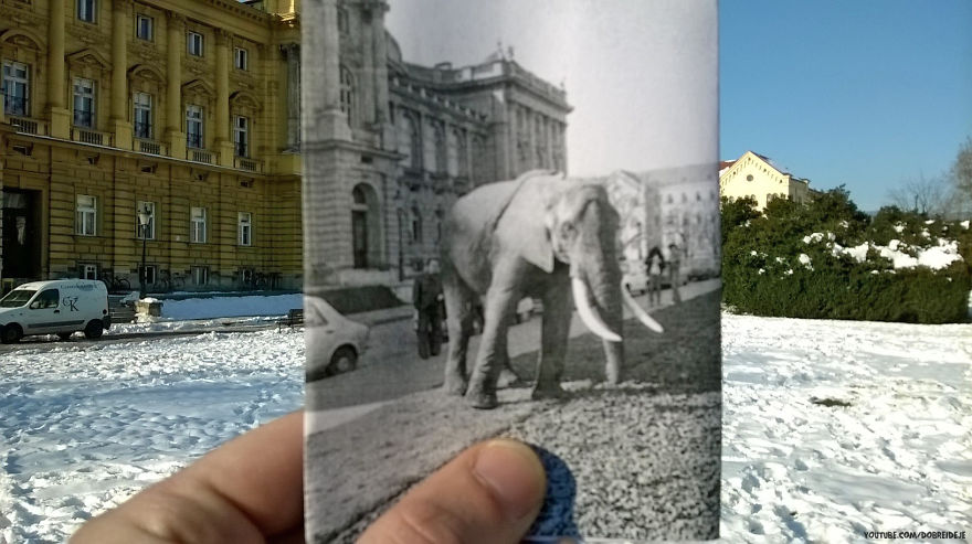 I Combined Historical Croatian Photos With The Places Where They Were Taken Of I Combined Historical Croatian Photos With The Places Where They Were Taken Of