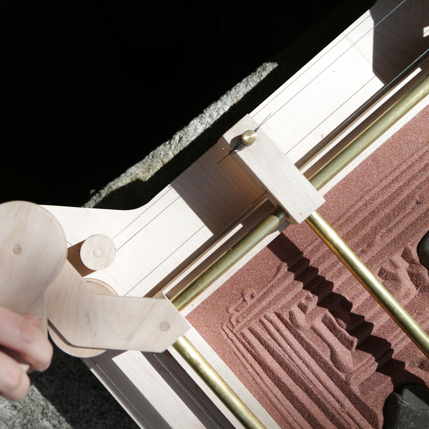 The Xyzen Garden Is Like An Etch-a-sketch For Drawing In Sand