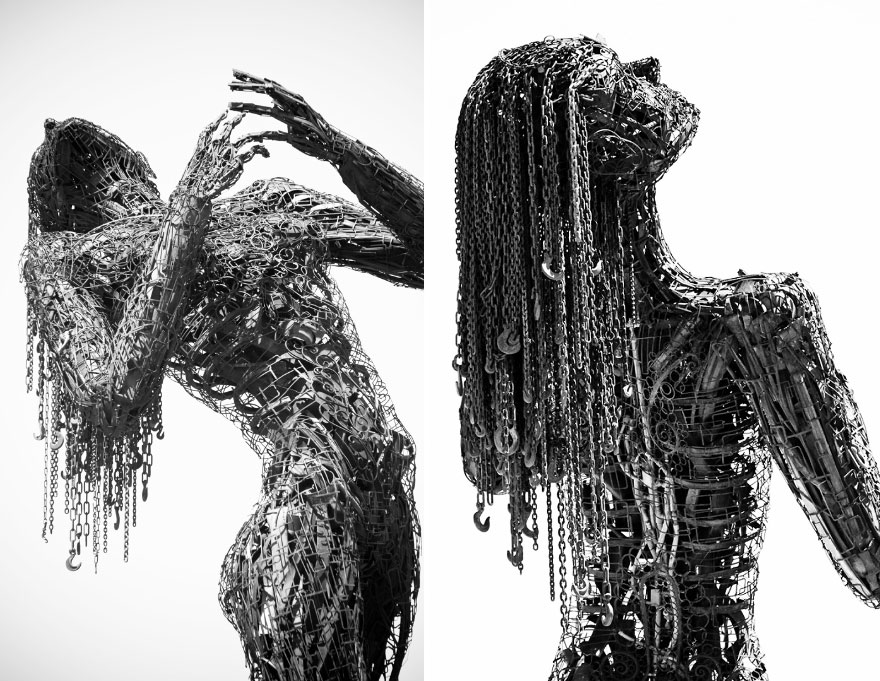 Scrap Metal Sculpture "Ecstasy"
