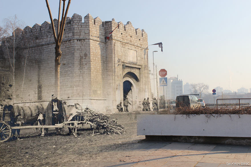 I Combined Old And New Photos Of Serbian Streets To Bring History To Life