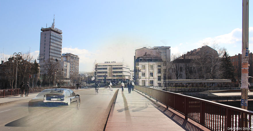 I Combined Old And New Photos Of Serbian Streets To Bring History To Life