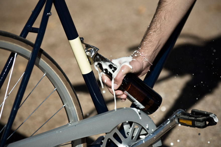 Bicycle With A Bottle Opener