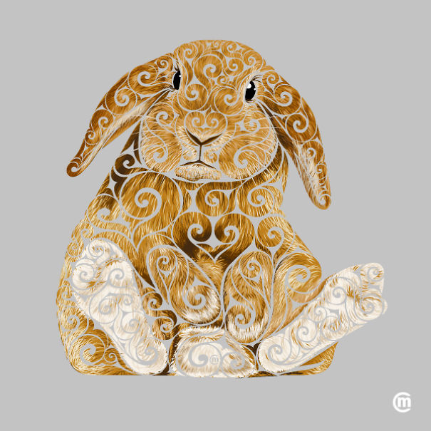 My Swirly Animals Created With Different Drawing Techniques