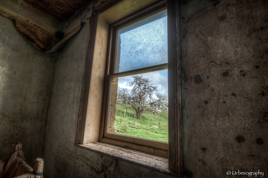 Windows Of Abandoned Rooms With Mystic Views