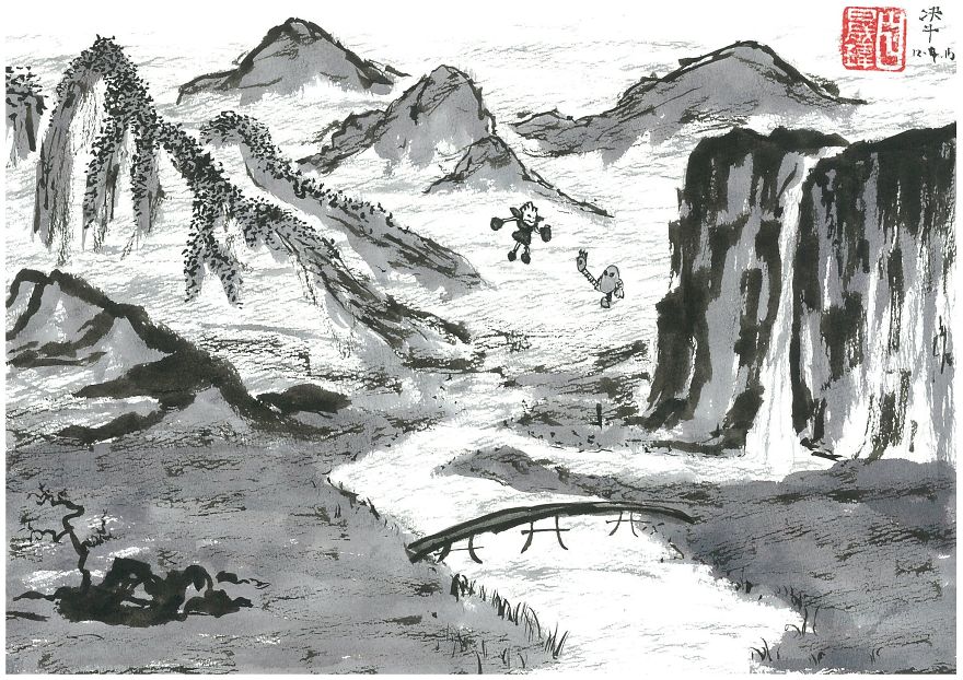 Childhood Companions In Chinese Ink Paintings Childhood Companions In Chinese Ink Paintings