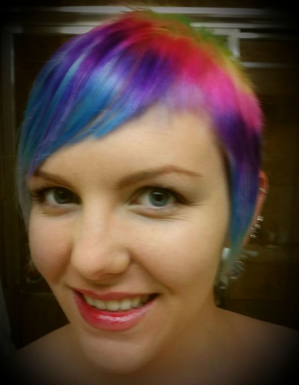 Pixie Cut Rainbow