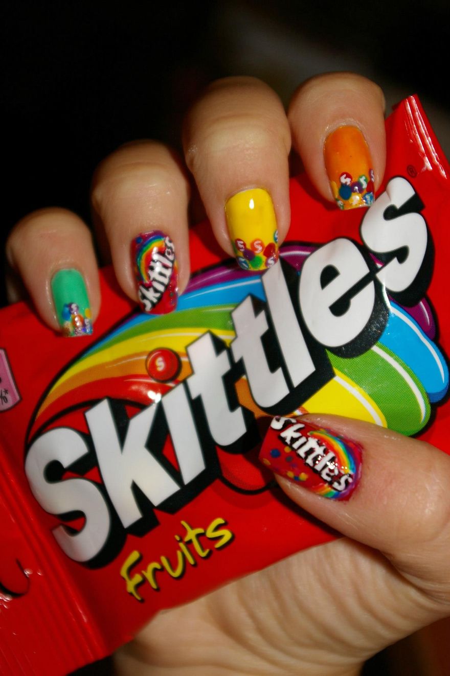 I Paint My Nails With Favorite Cartoons, Movies And Snacks