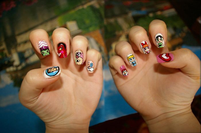 I Paint My Nails With Favorite Cartoons, Movies And Snacks