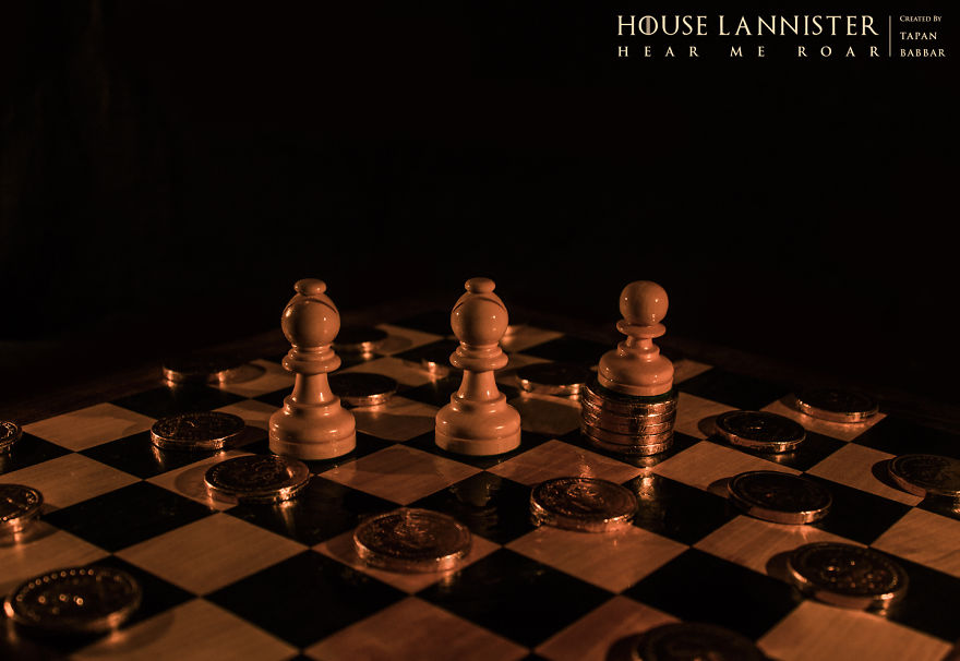 Game Of Thrones Houses Created With Chess