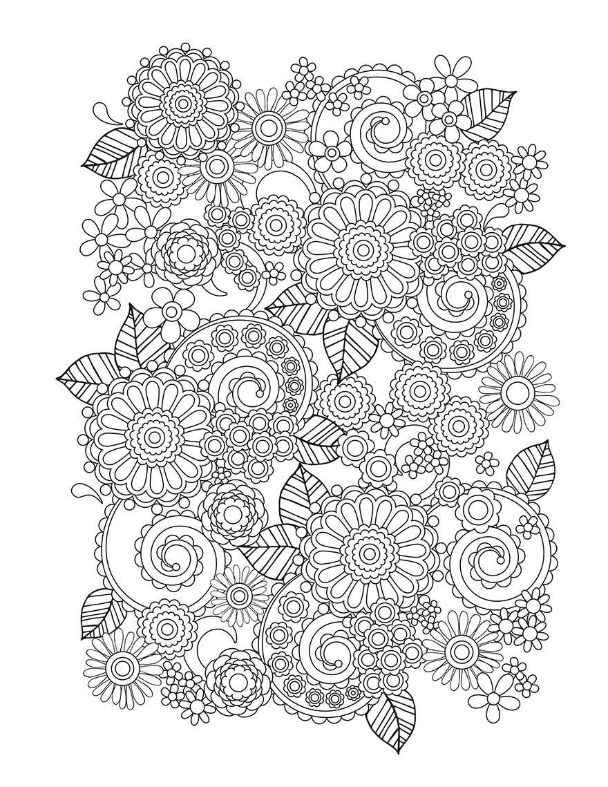 Flower Designs: I Create Coloring Books To Stimulate Creativity Flower Designs: I Create Coloring Books To Stimulate Creativity