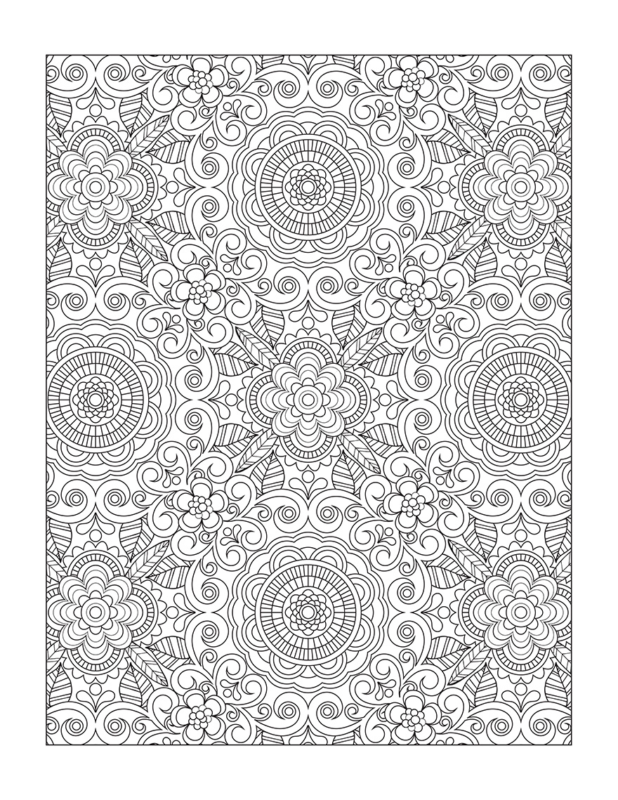 Flower Designs: I Create Coloring Books To Stimulate Creativity Flower Designs: I Create Coloring Books To Stimulate Creativity