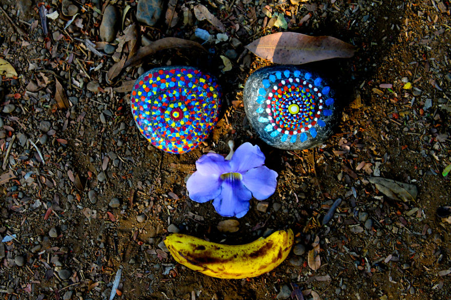 Artist Creates Rock Art With Monkeys In The Costa Rican Jungle