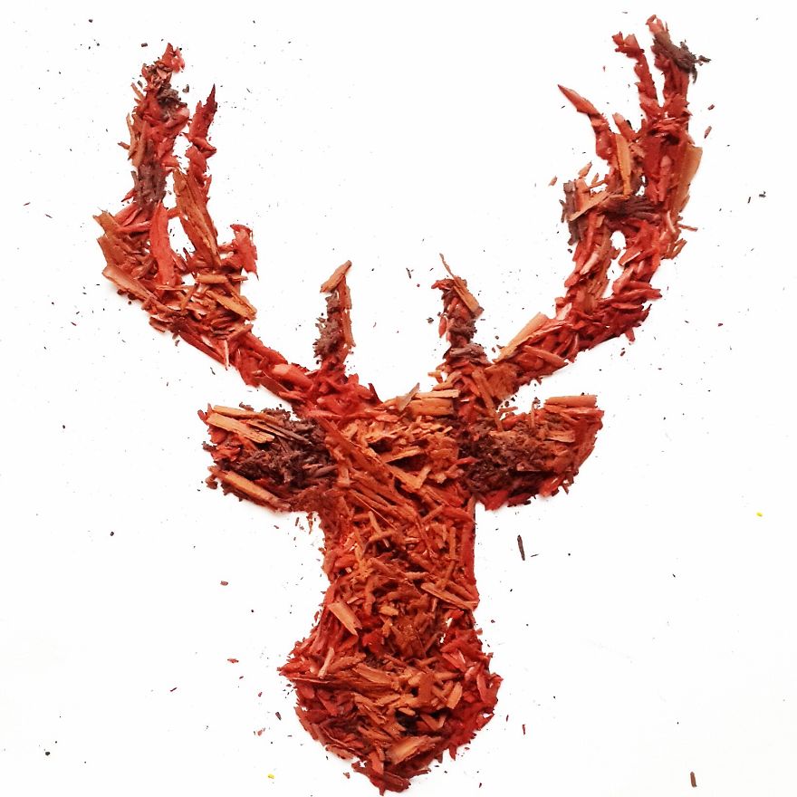 I Create Pencil Shaving Art For My 365-Day Project