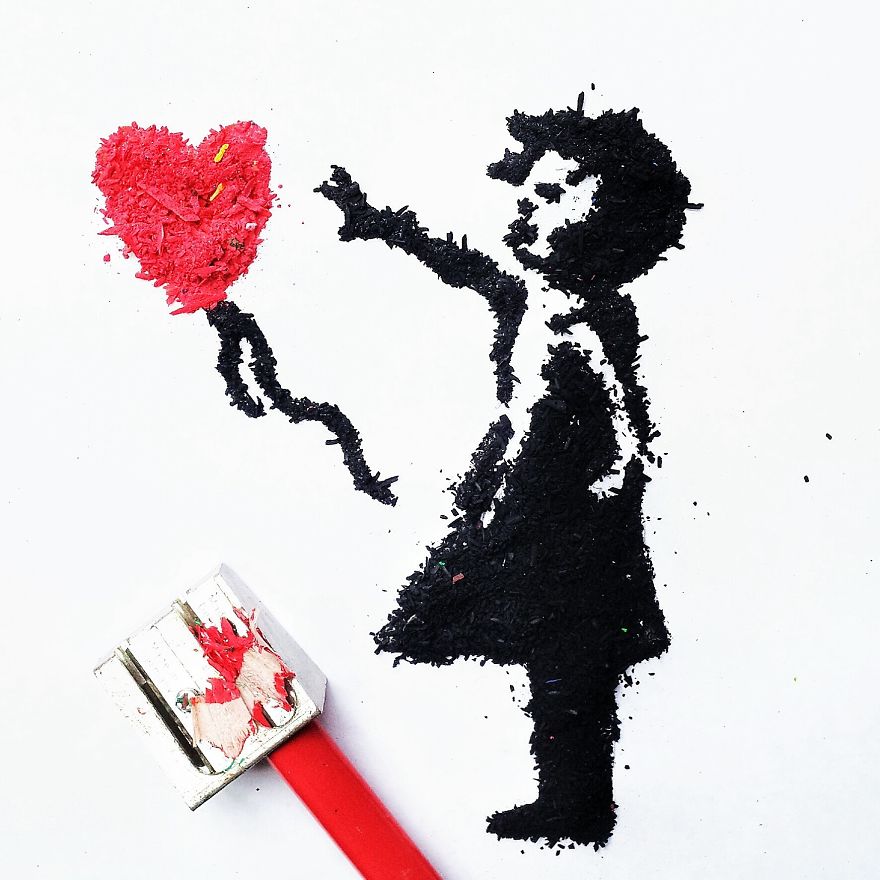I Create Pencil Shaving Art For My 365-Day Project