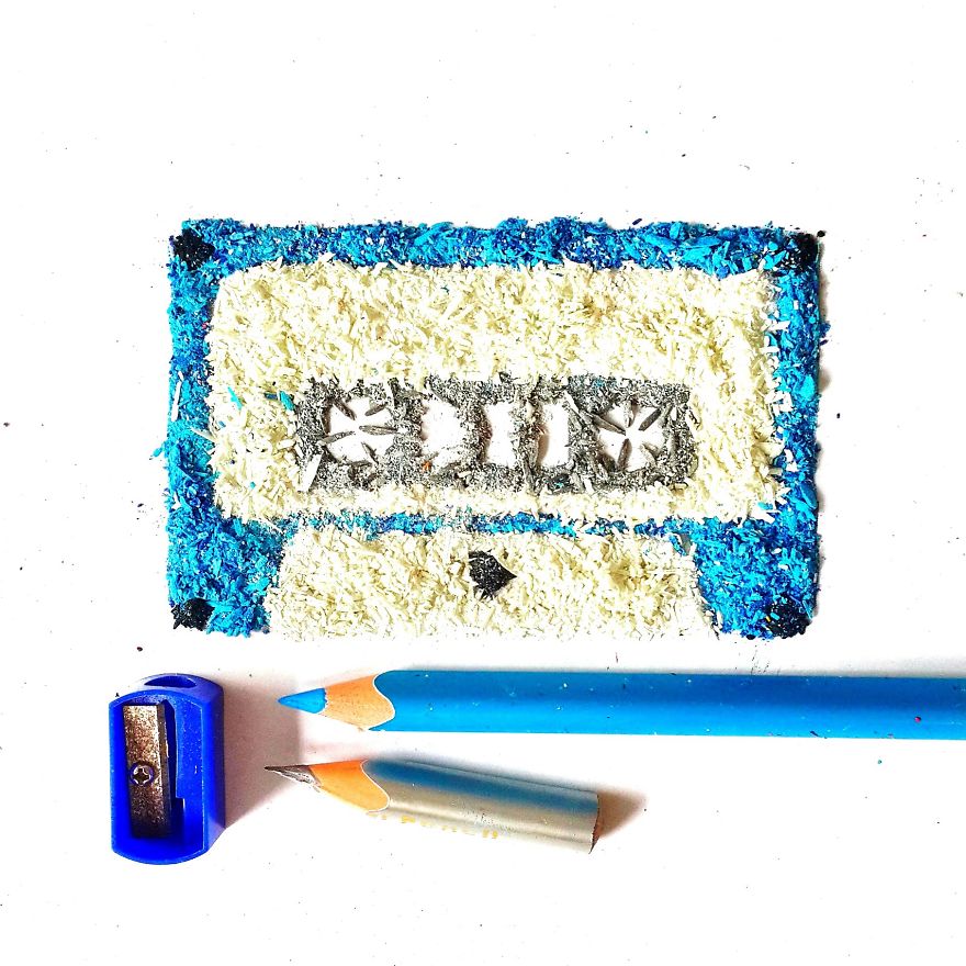 I Create Pencil Shaving Art For My 365-Day Project I Create Pencil Shaving Art For My 365-Day Project